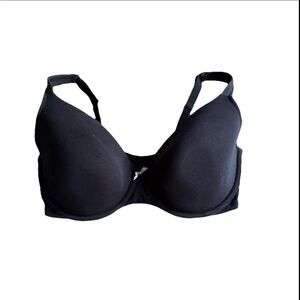 Cacique Classic Cotton T Shirt Bra Size 38F Black